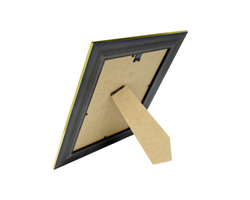 Фоторамка A5 (15*20) c ножкой-подставкой махагон с золотым орнаментом 38мм F3803-H CM*4762