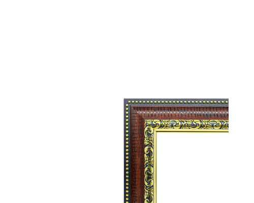 Rama foto A5 (15*20) cu suport mahagon cu ornament auriu 38mm F3803-H CM*4762