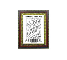 Rama foto A5 (15*20) cu suport mahagon cu ornament auriu 38mm F3803-H CM*4762