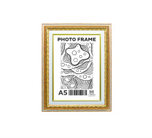 Rama foto A5 (15*20) cu suport Ciocolată aurie cu ornamen 40mm F4014-1176 CM*4786