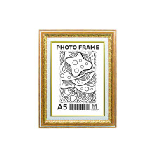 Rama foto A5 (15*20) cu suport Ciocolată aurie cu ornamen 40mm F4014-1176 CM*4786