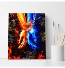 Set pictură pe numere 40*50 "Gheața și focul iubiriii" 6421