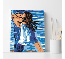 Set pictură pe numere 40*50 "Prima iubire" ECO(fara cutie) 3267