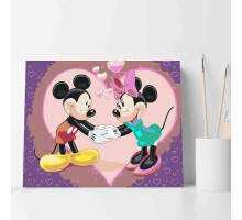 74913418 Набор для рисования по номерам 30*40 "Mickey and Minnie Forever" ECO(без коробки) 3418