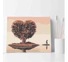 Set pictură pe numere 40*50 "Insula îndrăgostiților" ECO(fara cutie) 3433