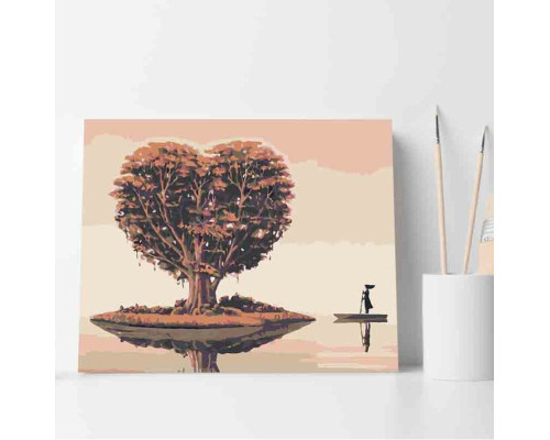 Set pictură pe numere 40*50 "Insula îndrăgostiților" ECO(fara cutie) 3433