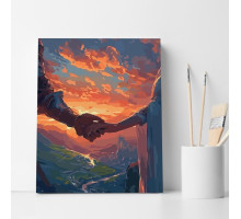 Set pictură pe numere 40*50 "Condu-mă, dragostea mea" ECO(fara cutie) 6427