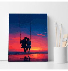 Набор для рисования по номерам 40*50 "Небесные качели" ECO(без коробки) 6429