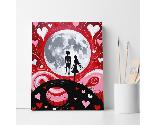 Set pictură pe numere 40*50 "Nici moartea nu ne va despărți" ECO(fara cutie) 6441