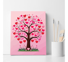 Set pictură pe numere 40*50 "Copacul iubiriii" ECO(fara cutie) 6445