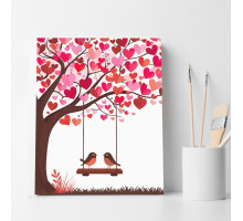 Set pictură pe numere 40*50 "Sub ramurile dragostei" ECO(fara cutie) 6464