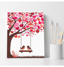 Set pictură pe numere 40*50 "Sub ramurile dragostei" ECO(fara cutie) 6464