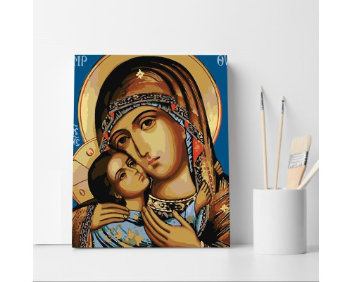 Set pictură pe numere 40*50 "Maica Domnului Umilința" 4175