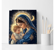Set pictură pe numere 40*50 "Maica Domnului cu Pruncul" 6050