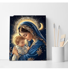 Set pictură pe numere 40*50 "Maica Domnului cu Pruncul" 6050