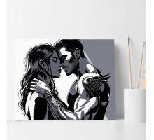 Набор для рисования по номерам 40*50 "Любовь как в кино" ECO(без коробки) 6432