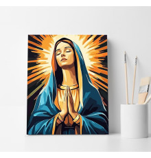 Set pictură pe numere 40*50 "Maica Domnului Luminoasa" 6286