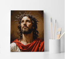 Set pictură pe numere 40*50 "Hristos Pătimitorul" 6318