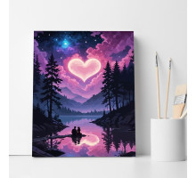 Set pictură pe numere 40*50 "Sub norul iubirii" 6428