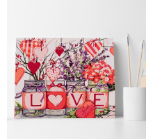 Set pictură pe numere 40*50 "LOVE" 4493