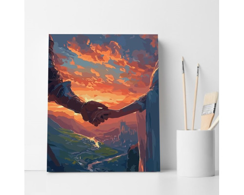 Set pictură pe numere 30*40 "Condu-mă, dragostea mea" ECO(fara cutie) 6427