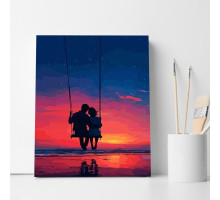 Set pictură pe numere 30*40 "Legănul iubirii cerești" ECO(fara cutie) 6429