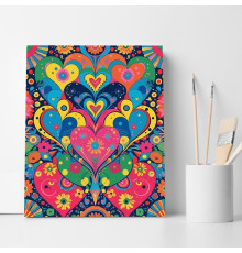 Set pictură pe numere 30*40 "Ornamentele dragostei" ECO(fara cutie) 6463