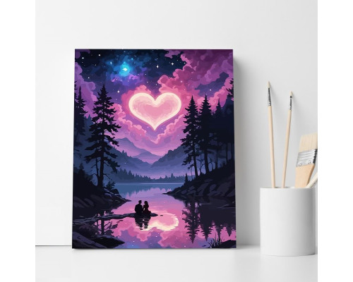 Set pictură pe numere 30*40 "Sub norul iubirii" 6428