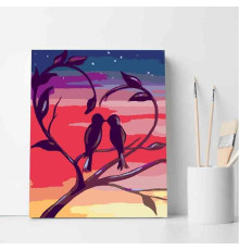 Set pictură pe numere 30*40 "Cântec de dragoste" ECO(fara cutie) 3288