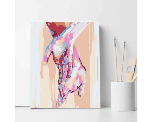 Set pictură pe numere 30*40 "Căldura palmelor" ECO(fara cutie) 3411