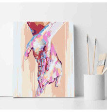 Set pictură pe numere 30*40 "Căldura palmelor" ECO(fara cutie) 3411