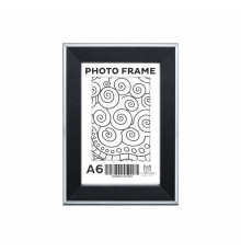 Rama foto A6 (10*15) cu suport negru cu dungă argintie 20 mm F2034-014 CM*4830