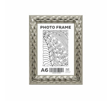 Фоторамка A6 (10*15) c ножкой-подставкой "Silver Diamond" 23мм F2312-S CM*4854
