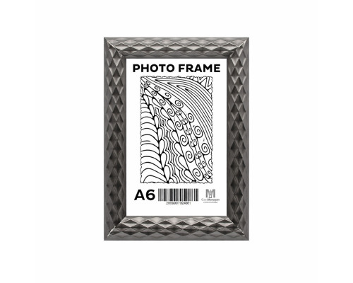Фоторамка A6 (10*15) c ножкой-подставкой "Dark Diamond" 23мм F2312-K CM*4861