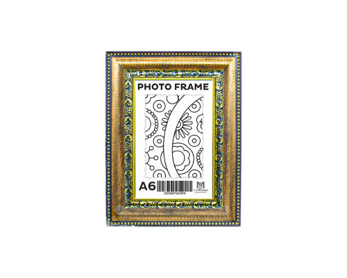 Rama foto A6 (10*15) cu suport aur antic cu ornament 38mm F3803-G CM*4878