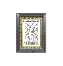 Rama foto A6 (10*15) cu suport mahagon cu ornament auriu 38mm F3803-H CM*4885