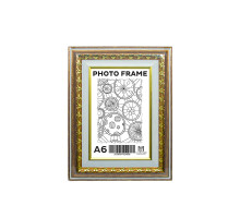 Rama foto A6 (10*15) cu suport Ciocolată aurie cu ornamen 40mm F4014-1176 CM*4908