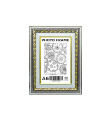 Rama foto A6 (10*15) cu suport Castan cenușiu cu ornament 40mm F4014-2622 CM*4939