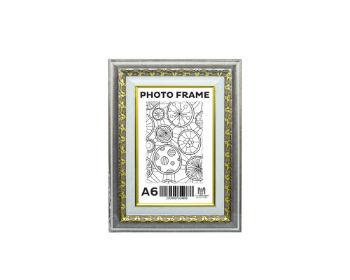 Rama foto A6 (10*15) cu suport Castan cenușiu cu ornament 40mm F4014-2622 CM*4939