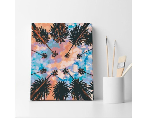 Набор для рисования по номерам 40*50 "Пальмы" 1137
