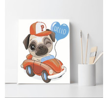 Set pictură pe numere 40*50 "HELLO" 1307