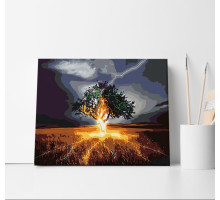 Набор для рисования по номерам 40*50 "Молния" 1122