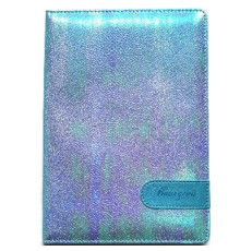 Carnet А5 80foi, matematica, piele eco, azuriu metalic, 9218 (1/40)