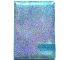 Carnet А5 80foi, matematica, piele eco, azuriu metalic, 9218 (1/40)