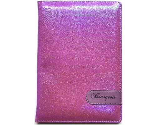 Carnet А5 80foi, matematica, piele eco, fucsie metalic, 9221 (1/40)