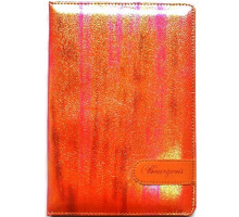 Carnet А5 80foi, matematica, piele eco, portocaliu metalic, 9222 (1/40)