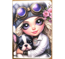 Carnet А6(140х95) 64 foi, fară liniatură., coperta tare, N9819 (40)