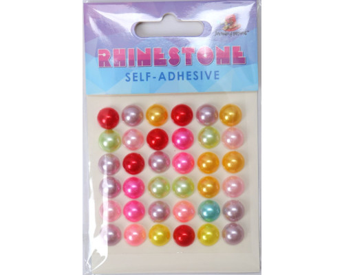 Набор страз самоклеющихся, круглые 1.3см * 36шт 213836