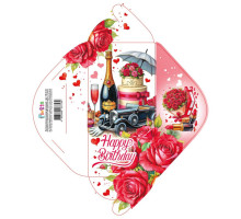 Конверт для денег поздравительный 168х84мм КВ 25- 05 (10/300)