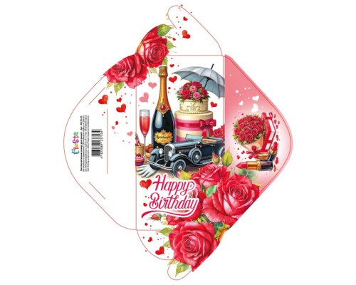 Plic felicitare pentru bani 168x84mm КВ 25- 05 (10/300)